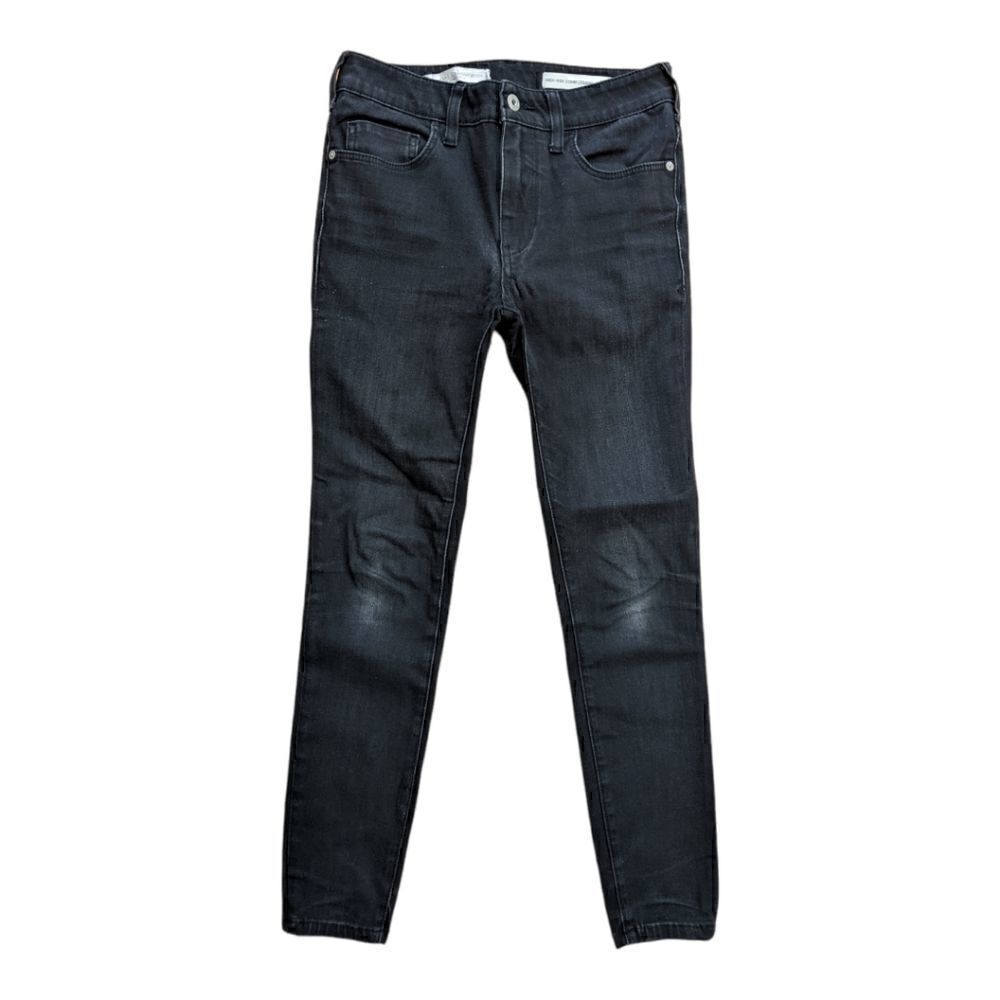 Anthropologie Pilcro and the Letterpress Black High Rise Denim Jeans Size 26